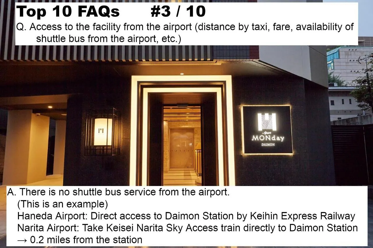 **** Aparthotel Monday Apart Hamamatsucho Daimon Tokyo Japan